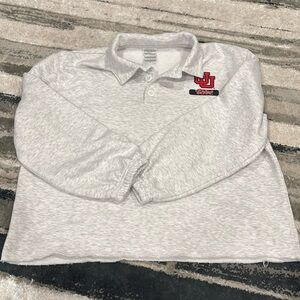 Heathered gray U of U sweatshirt
Size L
Hanes